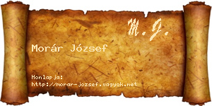 Morár József névjegykártya
