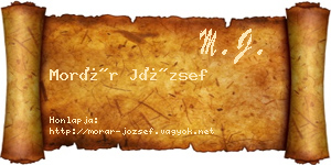 Morár József névjegykártya